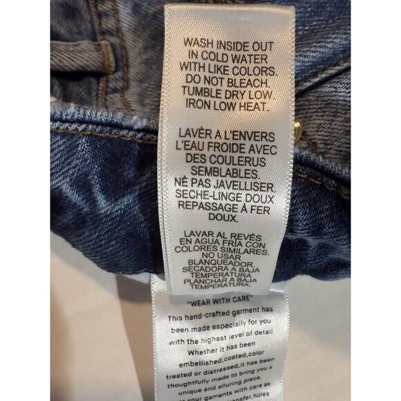 Good American Women's Good Boy Boyfriend High Rise  Jeans Distressed  Size 0/25 - Picture 14 of 16